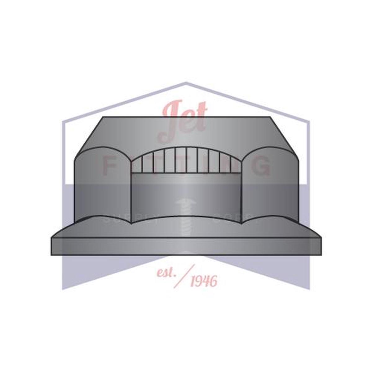 1/2-13  Stover Alternative Lock Nut Automation Style With Flange Grade G Black Phosphate