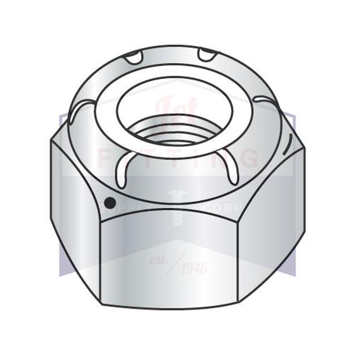 1/4-20  Nylon Insert Hex Locknut NE Light Hex Standard Height Grade 5 Zinc