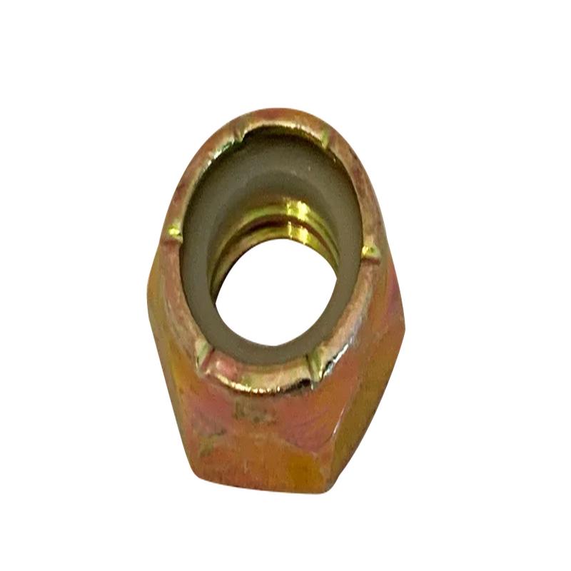 [1000 BULK] Hex Lock Nuts Nylon Insert Thin Height NTM NTE Steel Zinc Yellow 3/8-16