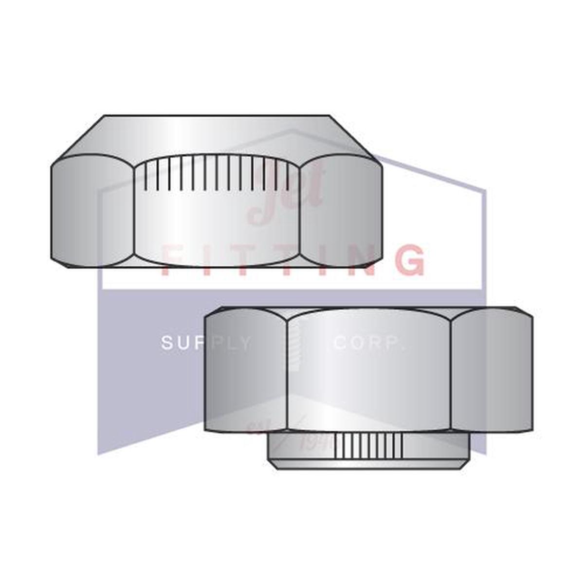 5/16-24  Stover Alternative Automation Style Lock Nut Grade C Cad And Wax