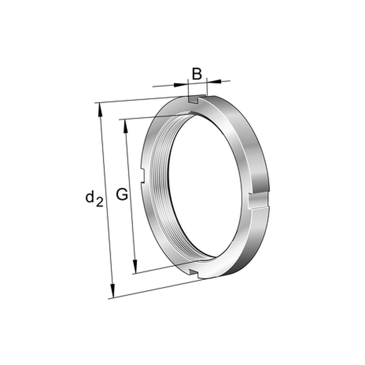 FAG Bearing - KM12 Bearing Lock Nut (KM) | KM12_FAG