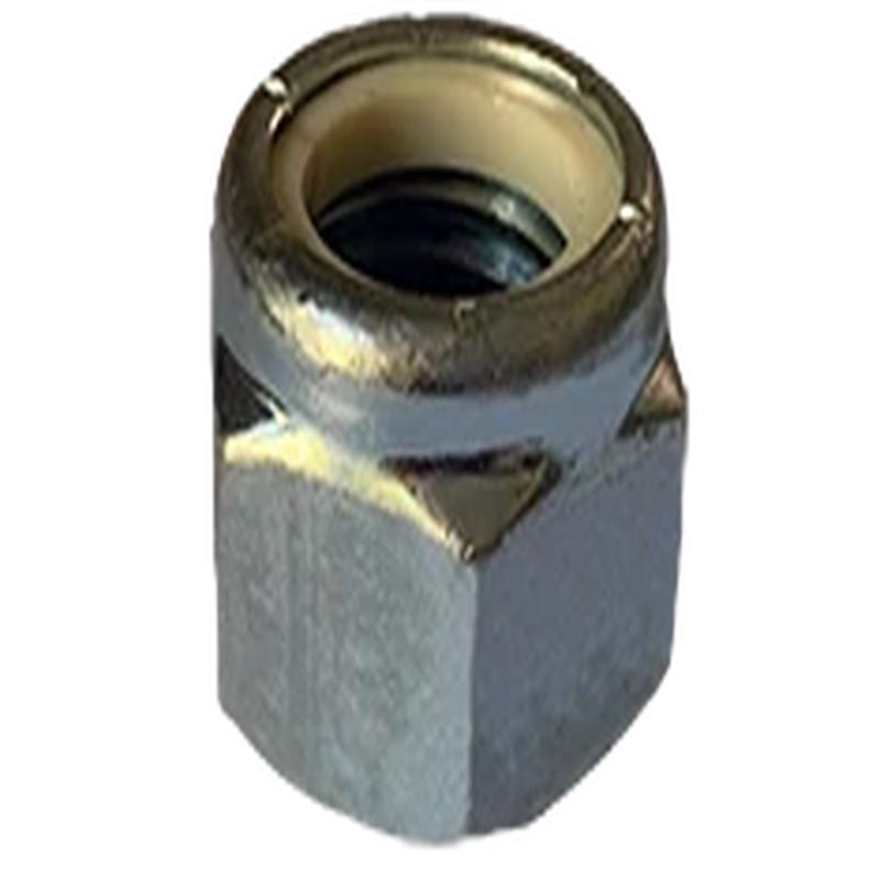[10 PKG] Heavy Hex Lock Nuts NU Nylon Inserts Steel Zinc 1-1/8-7