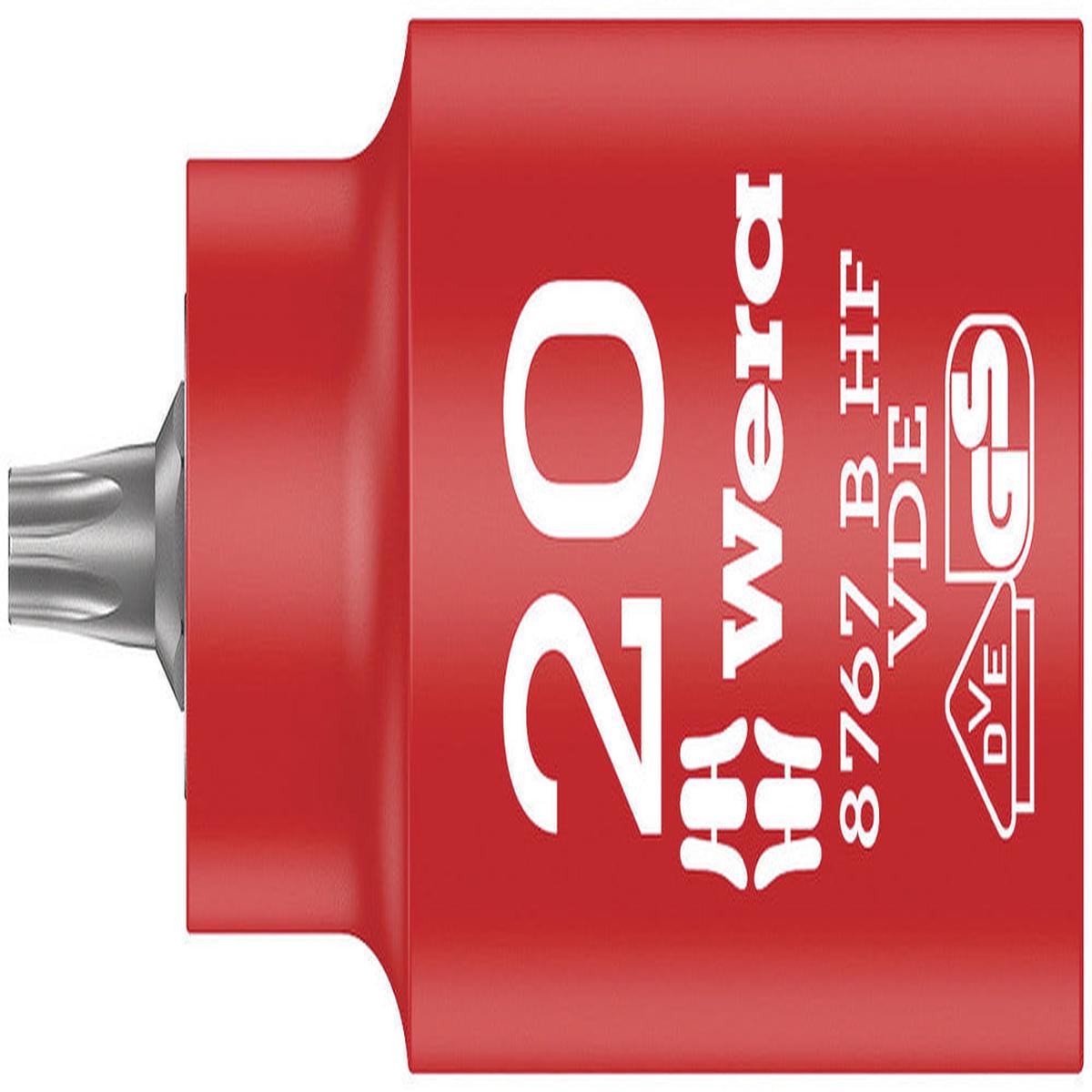 8767 B VDE HF TORX Zyklop bit socket, insulated, with holding function, 3/8" drive