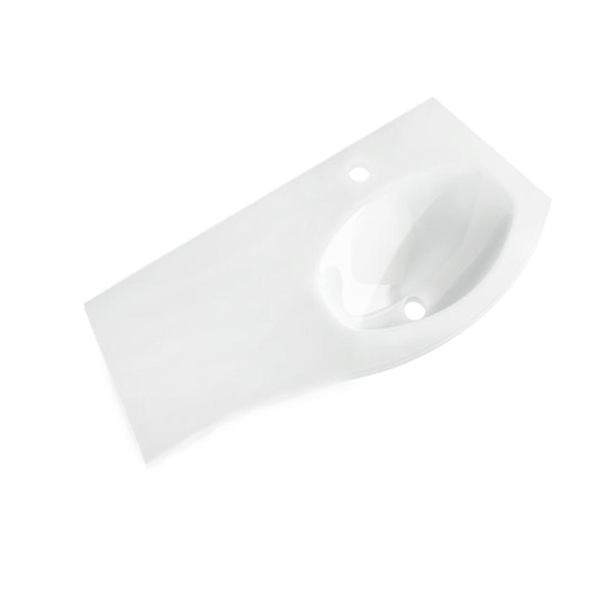Baden Haus BHOV41GR1.100 Olimpia/Vague Glass Basin 41" 1 Right Basin