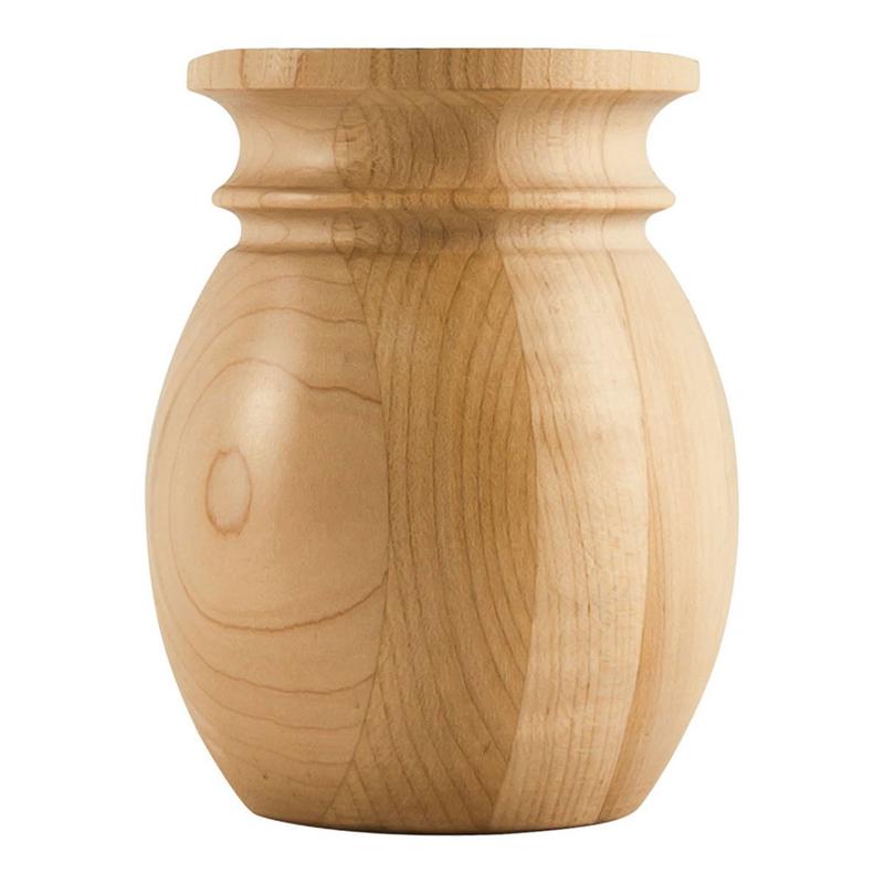Hardware Resources Bun Foot with Bullnose and Cove Groove Design