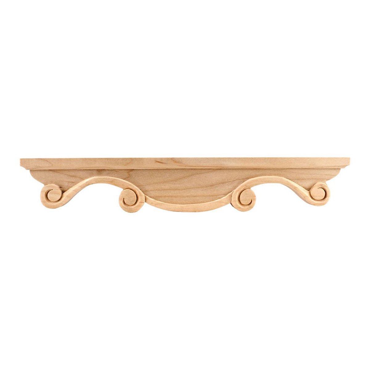 Hardware Resources Rounded Hard Maple Pedestal Foot Middle - Scrolled