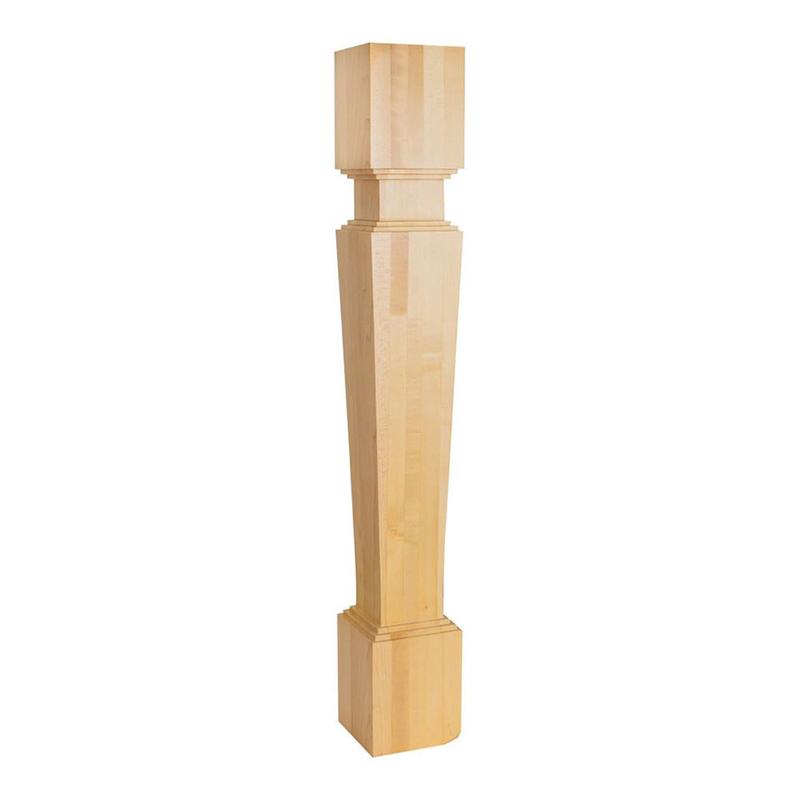 Hardware Resources Stacked Rubberwood Wood Post