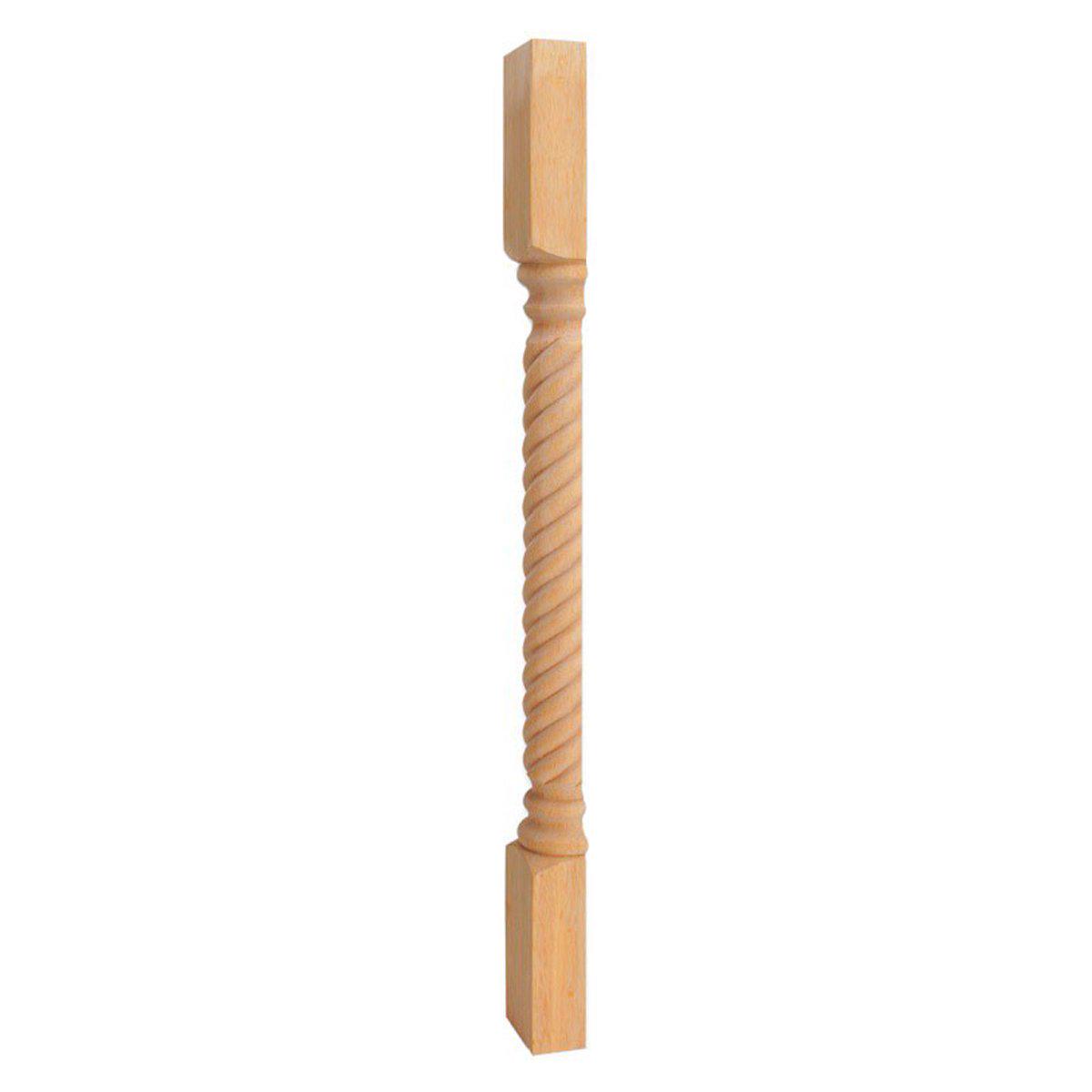 Hardware Resources White Birch Split Post with Rope Pattern
