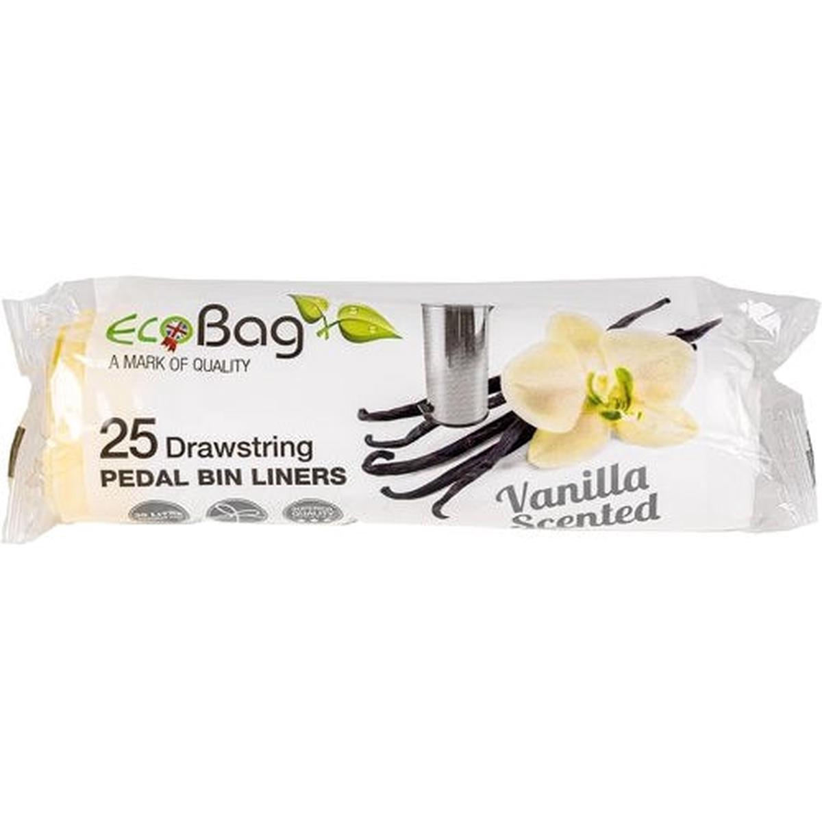 Ecobag 30L Pedal Bin Liners 25pk - Vanilla Scented