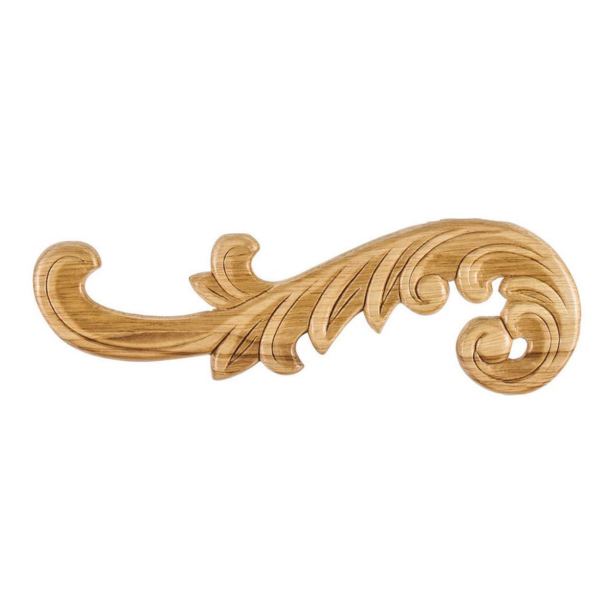 Hardware Resources 10-1/2" x 5/16" x 3-1/4" Pressed Acanthus Applique