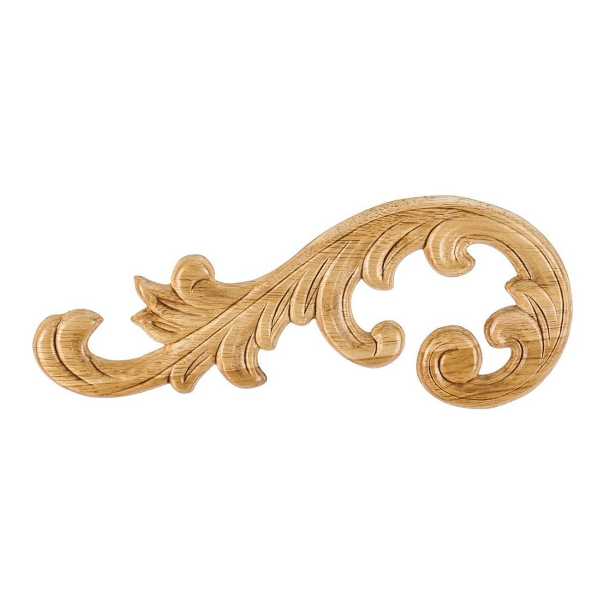 Hardware Resources 10-5/8" x 5/16" x 4-3/8" Pressed Acanthus Applique