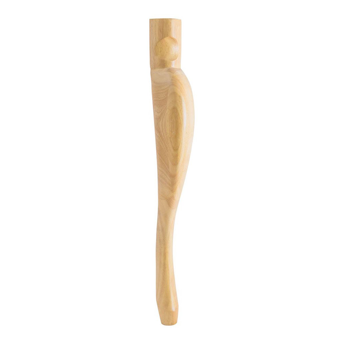 Hardware Resources 2-1/2" x 2-1/2" x 31" Rubberwood Queen Anne Leg